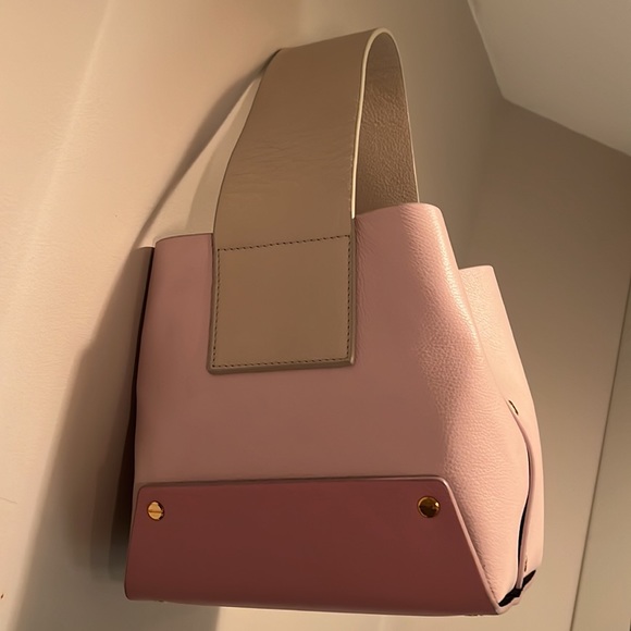 Yuzefi Lavender/Pink Tab Leather Handbag - Picture 3 of 5